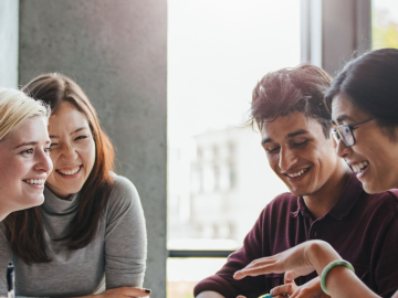 Image of students studying together