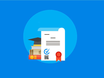 mockup of a digital certificate