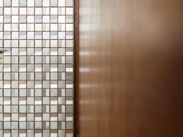 A picture of a golden door.