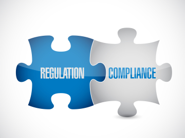 Regulation and compliance puzzle pieces