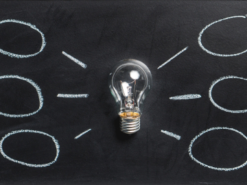 Lightbulb representing ideas