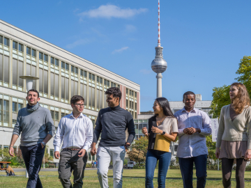 Students on campus