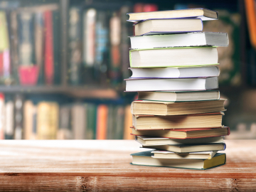 Books on shelf