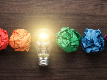 Great idea concept - lightbulb