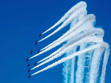 military planes flying in sky