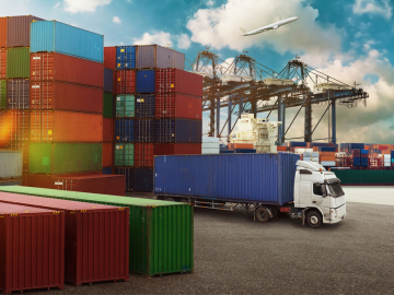 Transportation trading business concept 