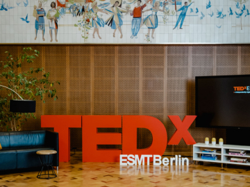 Tedx stage at ESMT Berlin 