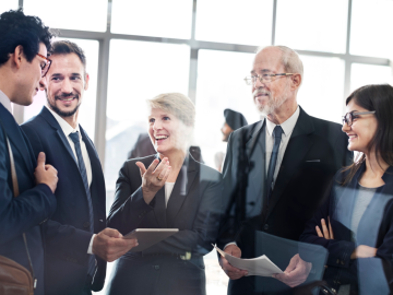Group of networking people