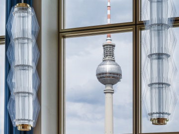 Berlin TV tower from Auditorium Maximum
