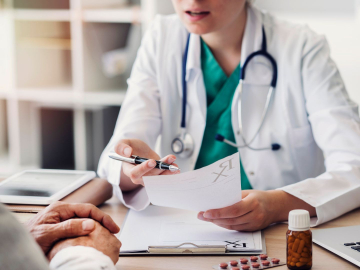 Patients at a doctor's office