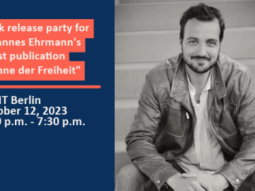 Book release party for Johannes Ehrmann's latest publication "Söhne der Freiheit"