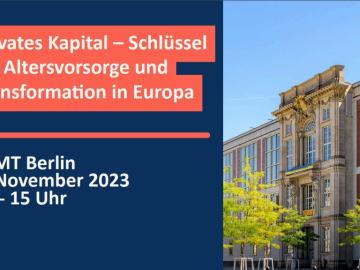 Privates Kapital – Schlüssel für Altersvorsorge und Transformation in Europa