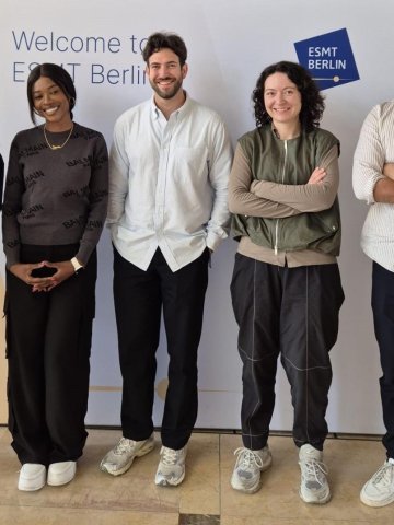 FTMBA student team with Nespresso's Sustainability Manager