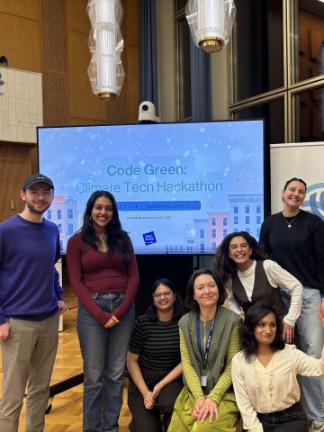 Alex Berner and the team at the ESMT Climate Tech Hackathon