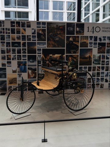 The 1886 Benz Patent-Motorwagen, widely recognized as the world's first automobile.