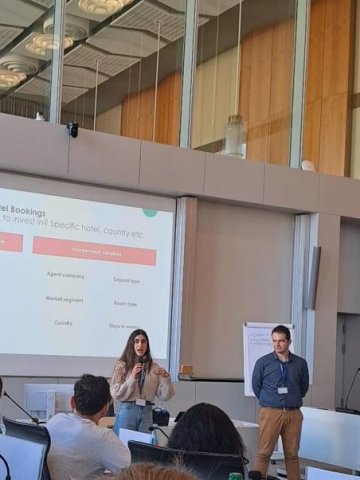 ESMT Berlin Part-time MBA student Sophie Khalil attending a residency on the Berlin campus