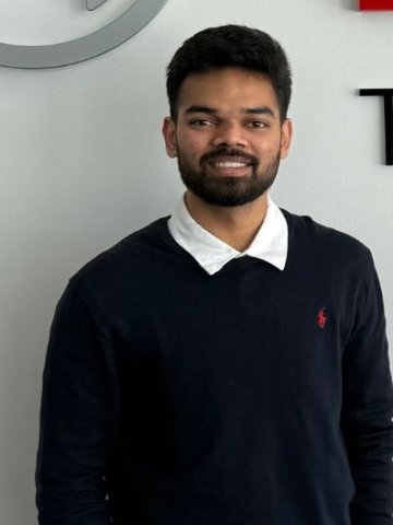 ESMT Master in Innovation and Entrepreneurship student Sherwin Stanley Isaac at his internship at Bosch