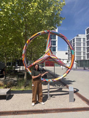 ESMT Berlin Full-time MBA student Roshni Dutta at Mercedes-Benz headquarters during her internship
