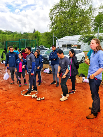 The ESMT Berlin Full-time MBA class of 2019 competing in the MBAT tournament