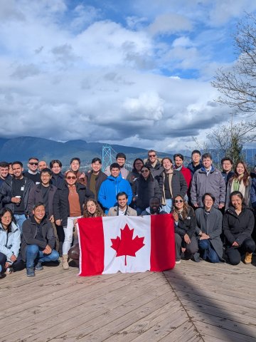 ESMT Berlin Part-time MBA student Pavel Seraphimov and his fellow exchange students during GNAM week at UBC Sauder in Vancouver