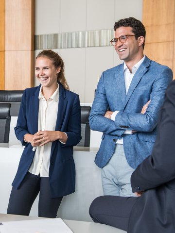 ESMT Berlin Full-time MBA alum Marie Masson and other members of her cohort in class in 2018