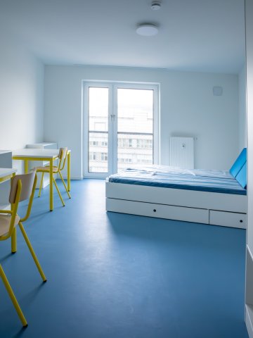 Double room at ESMT's student accommodation