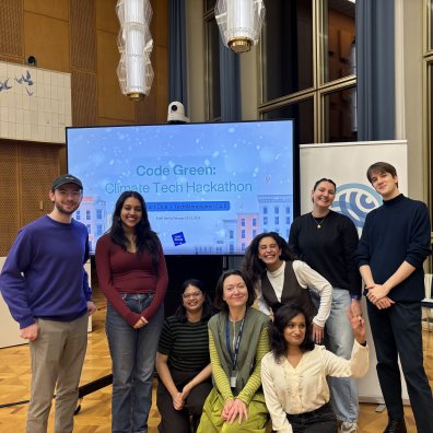 Alex Berner and the team at the ESMT Climate Tech Hackathon