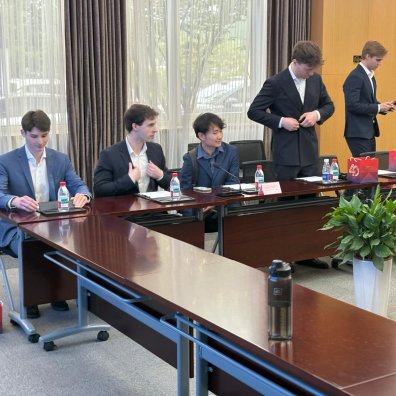 ESMT master's students during a consultancy competition in Shanghai