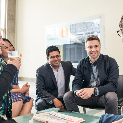 Executive MBA classroom discussion