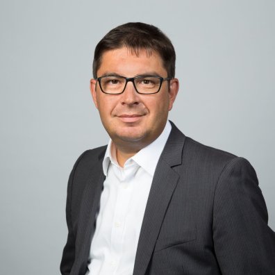 This is a photo of Konstantin Korotov, ESMT Berlin.