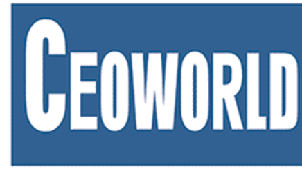 This is the Ceoworld Magazine logo.