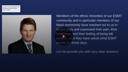 Jörg Rocholl statement