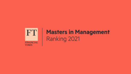 Financial Times logo for Masters in Management ranking 2021