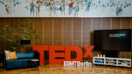 Tedx stage at ESMT Berlin 
