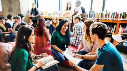 Student group working together