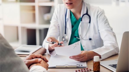 Patients at a doctor's office