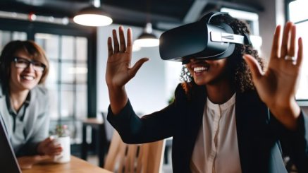 Woman in the metaverse