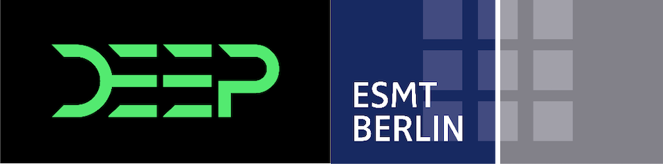 DEEP Logo combined with ESMT Berlin logo