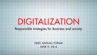 Digitalization. Responsible strategies for business and society.