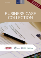 Business Case Collection brochure - pen resting on paper 