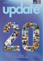 Update cover with collage of photos within the numbers 2 0