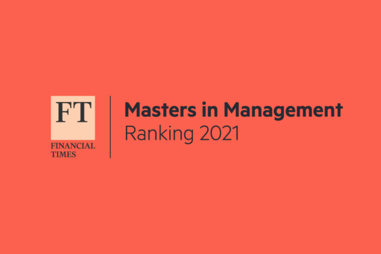 Financial Times logo for Masters in Management ranking 2021