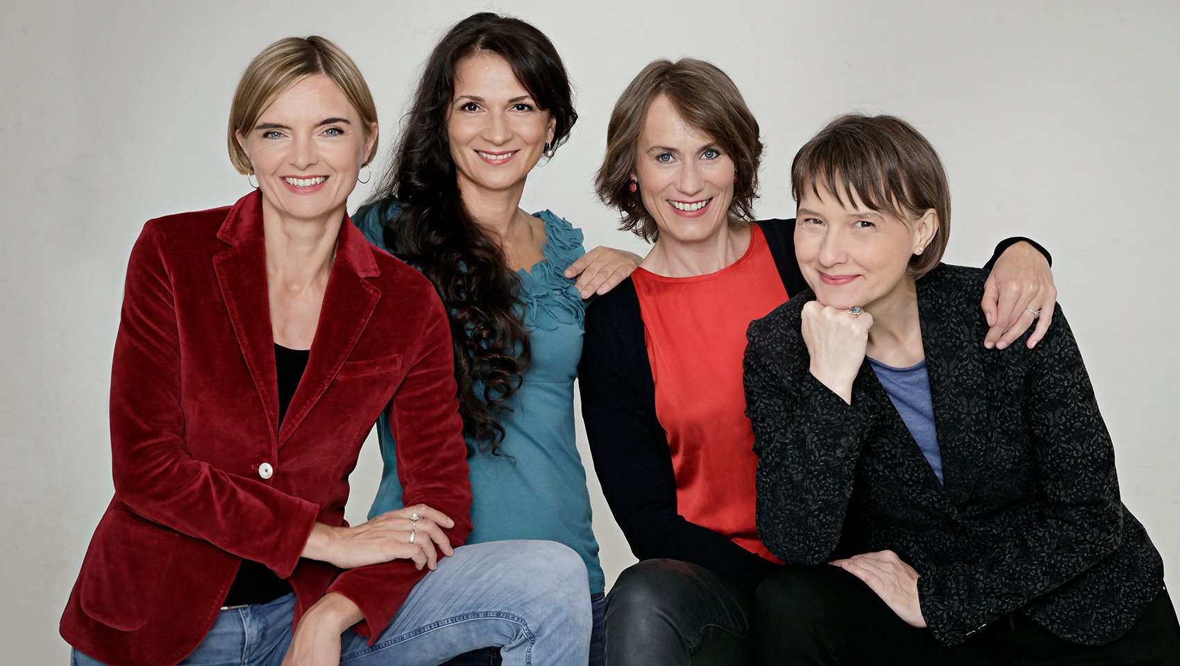4 members of the Klenke Quartett posing together