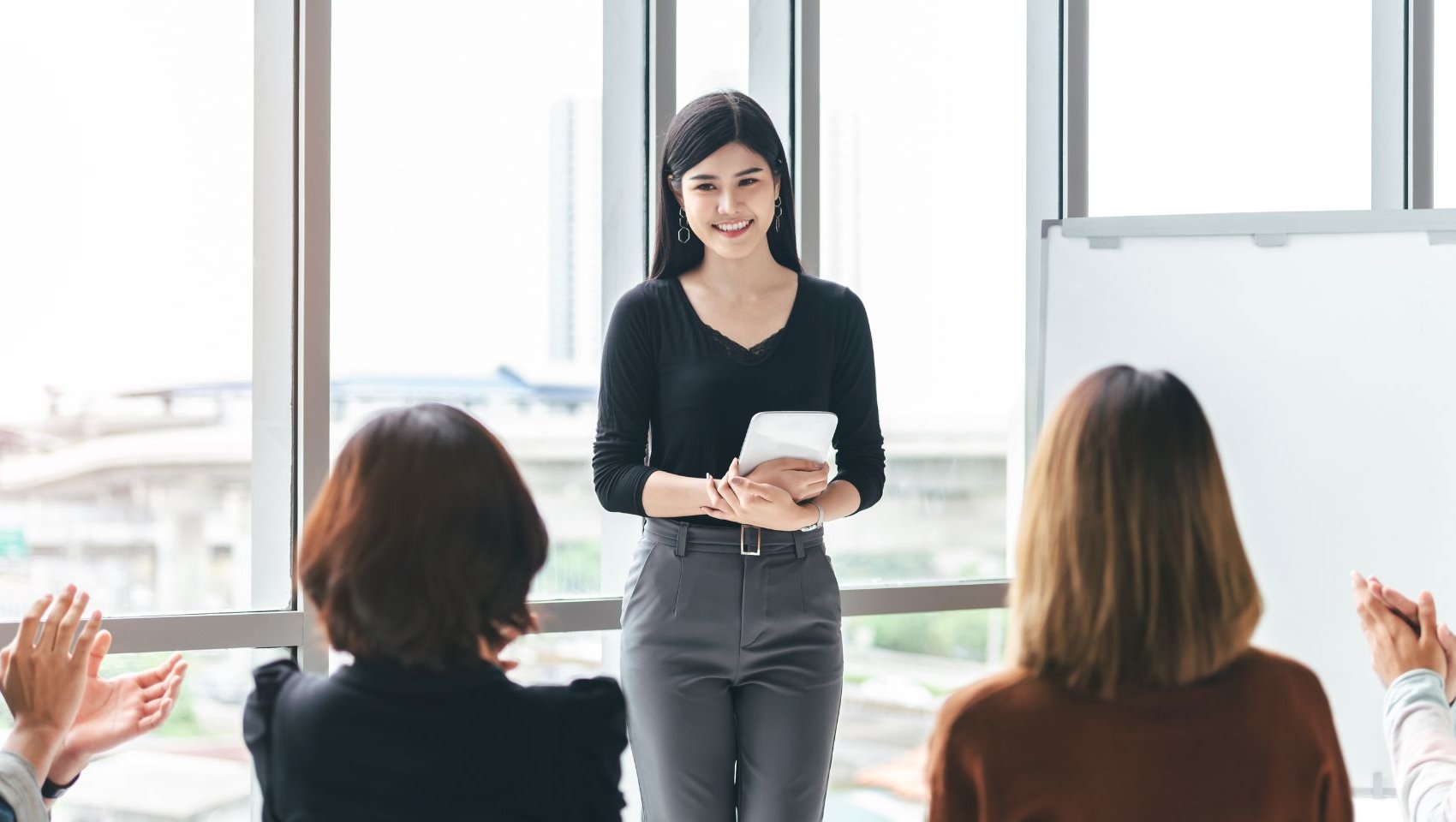 Woman in leadership position